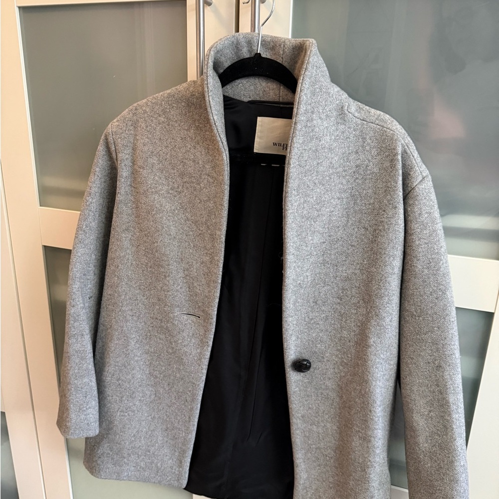 Wilfred Light Gray Pea Coat